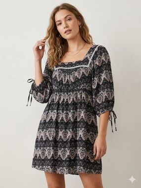 UMGEE NWOT‎ Multi Print Peasant Boho Dress
